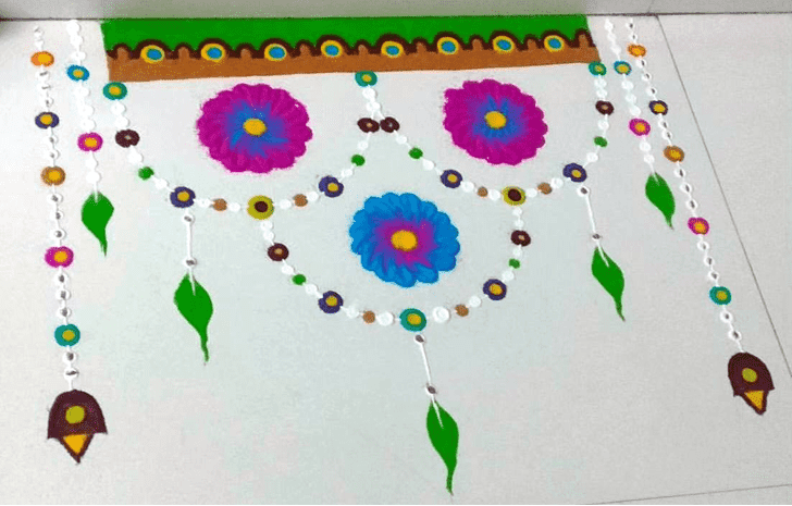 Pleasing Switzerland Rangoli