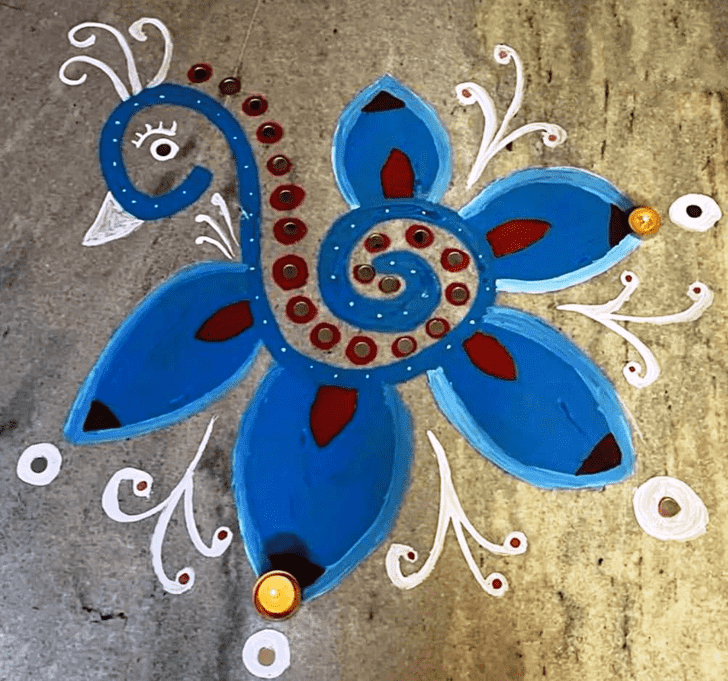 Pretty Switzerland Rangoli