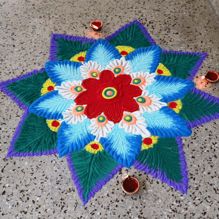 Radiant Switzerland Rangoli