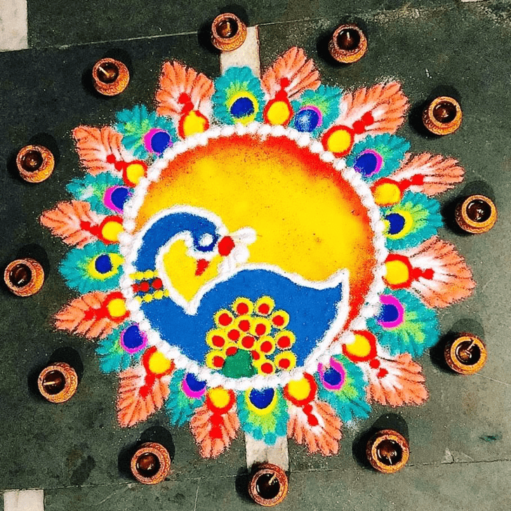 Ravishing Switzerland Rangoli