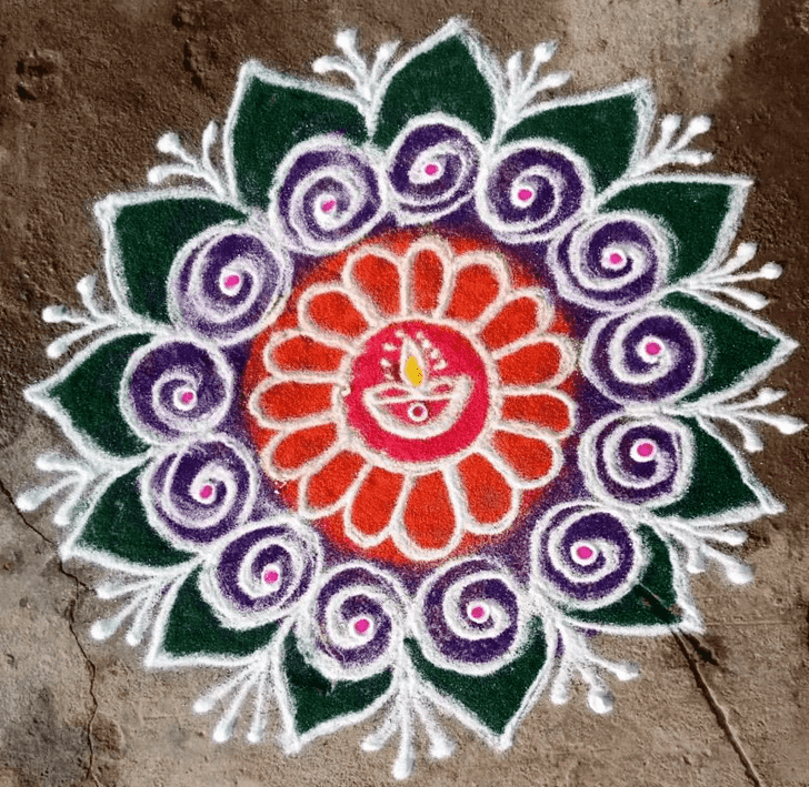 Slightly Switzerland Rangoli