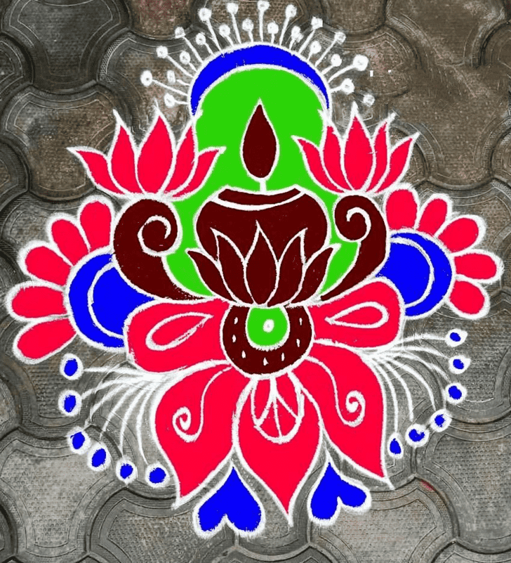 Stunning Switzerland Rangoli