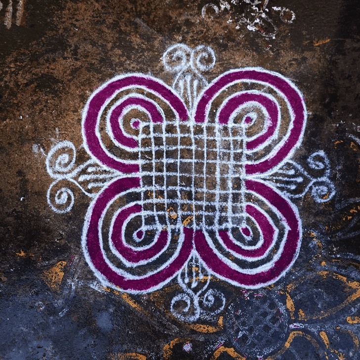 Exquisite Tamil Rangoli