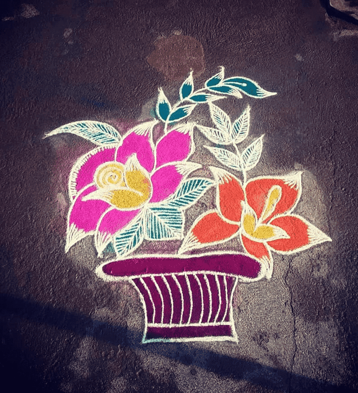 Fine Tamil Rangoli