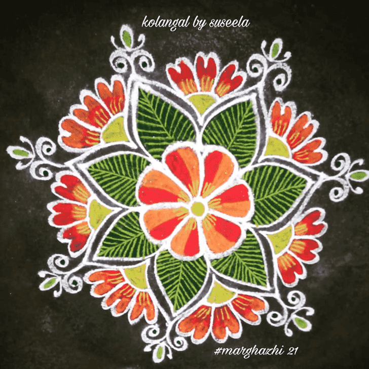 Gorgeous Tamil Rangoli