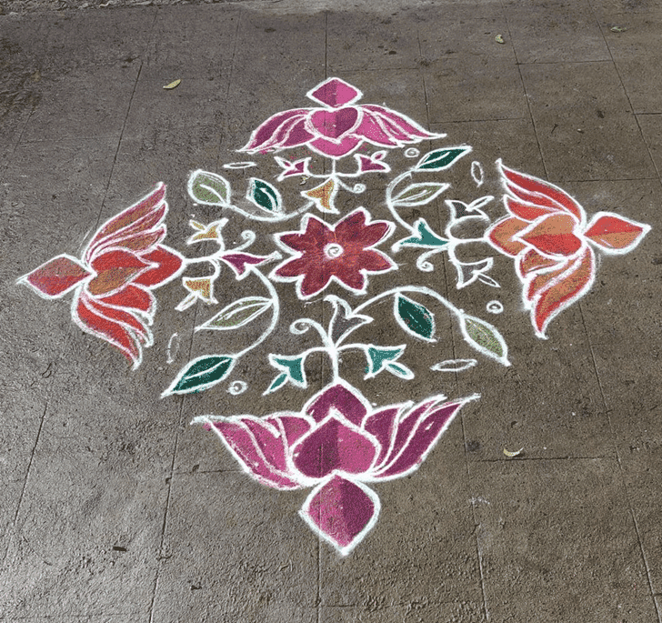 Mesmeric Tamil Rangoli