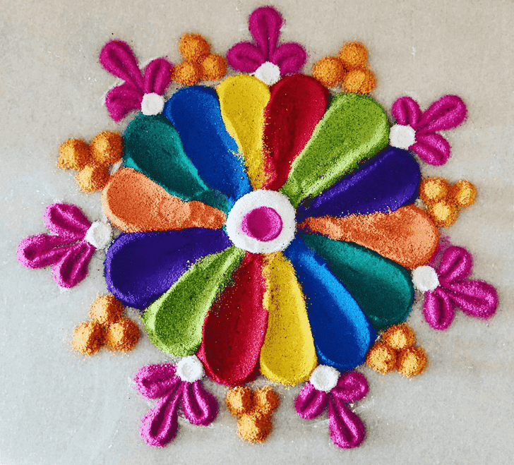 Pleasing Tamil Rangoli