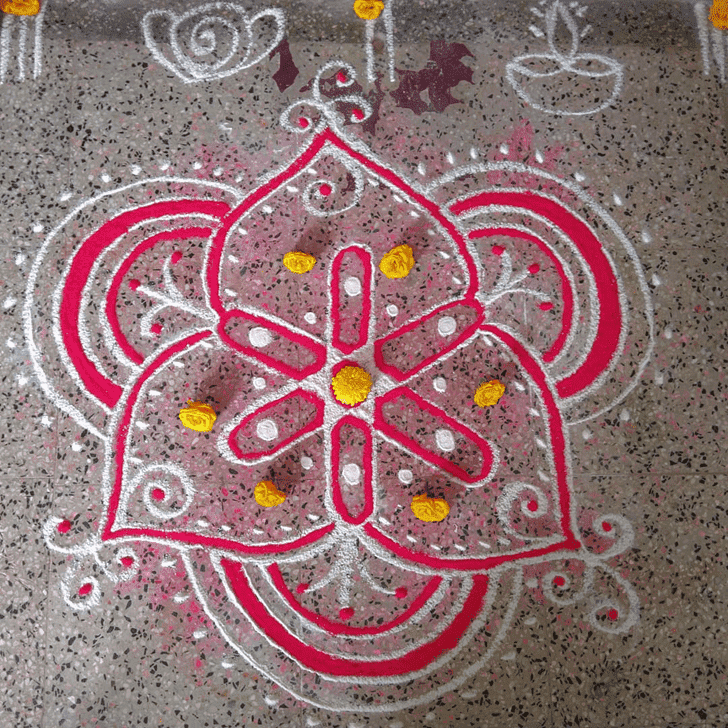 Radiant Tamil Rangoli