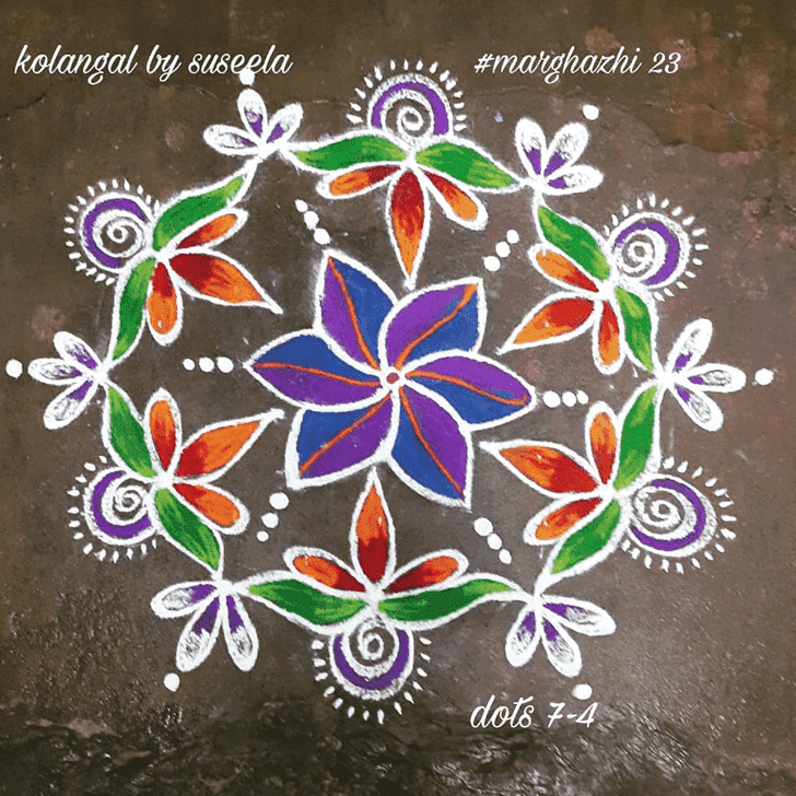 Ravishing Tamil Rangoli