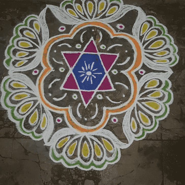 Resplendent Tamil Rangoli