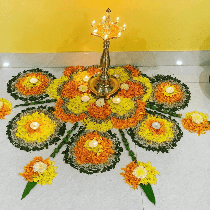 Shapely Tamil Rangoli