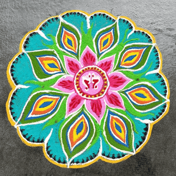 Wonderful Tamil Rangoli Design