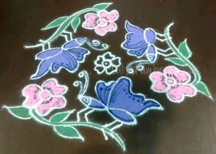 Fine Titli Rangoli