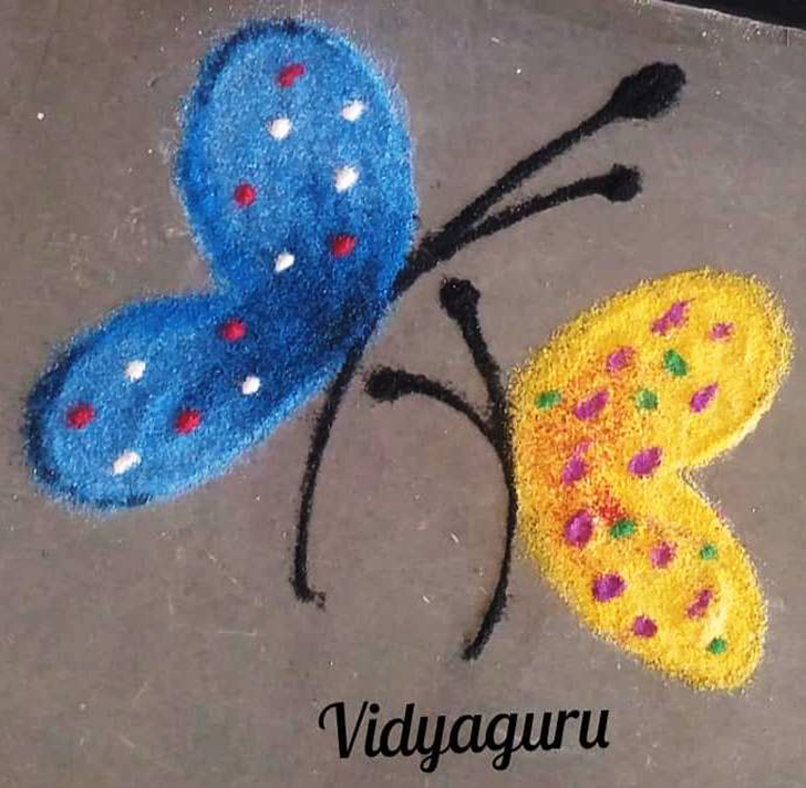 Ravishing Titli Rangoli