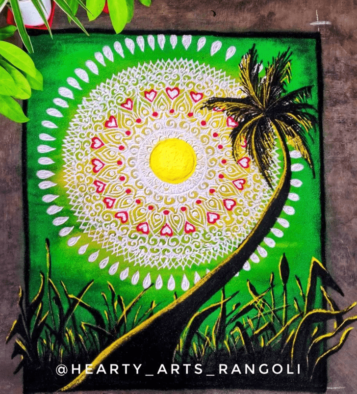 Excellent Tree Rangoli