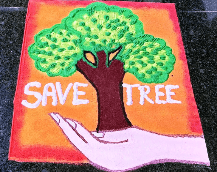 Gorgeous Tree Rangoli