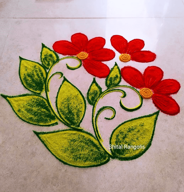 Lovely Trending Rangoli Design