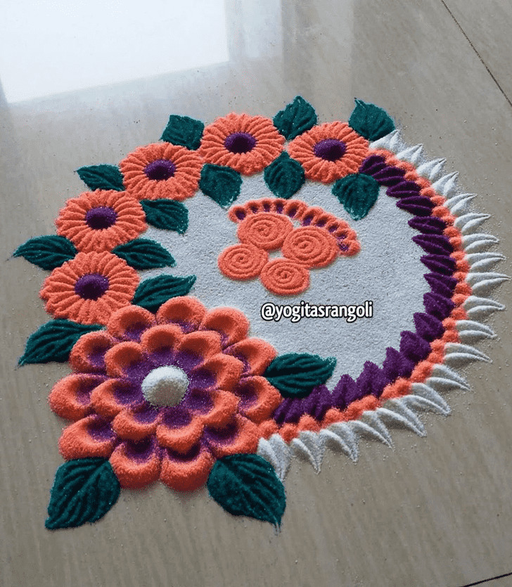 Wonderful Trending Rangoli Design