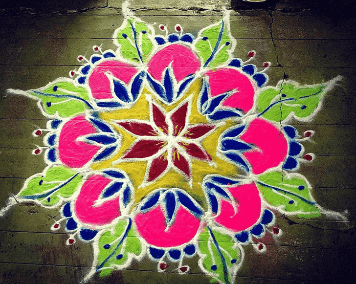 Enthralling Tula Sankranti Rangoli