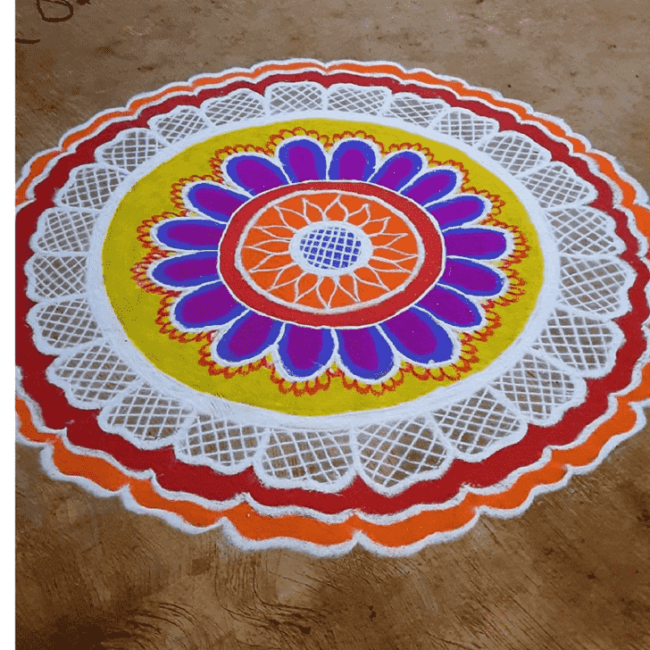 Enticing Tula Sankranti Rangoli