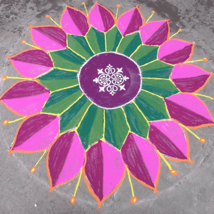 Magnificent Tula Sankranti Rangoli