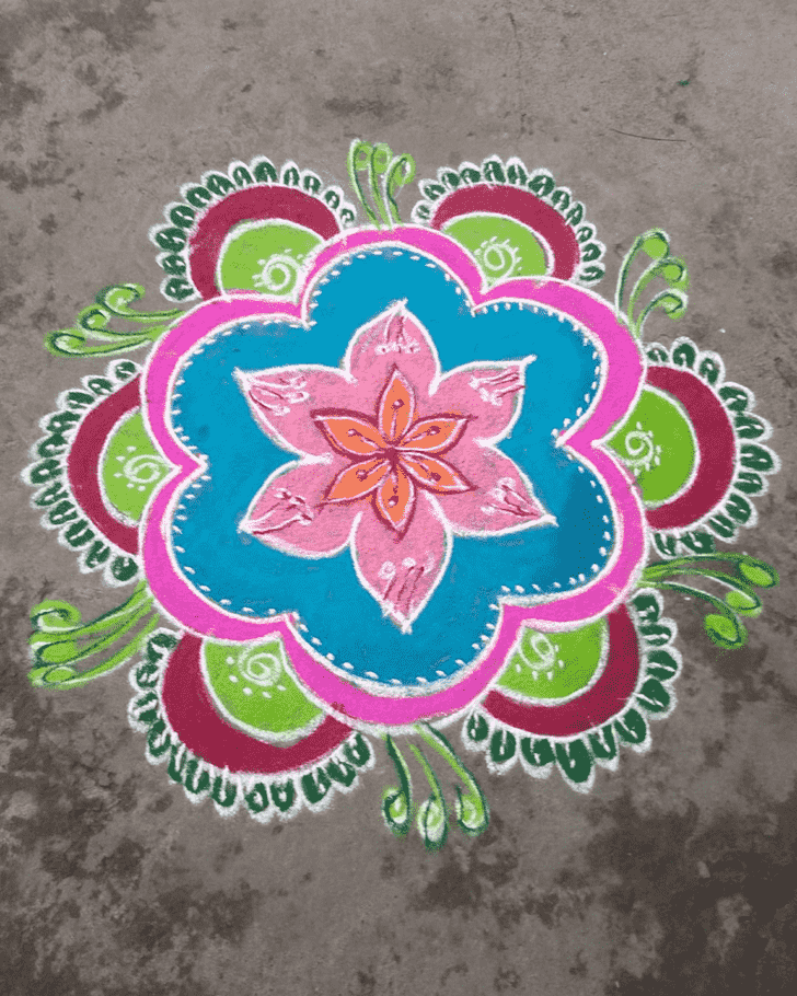 Mesmeric Tula Sankranti Rangoli