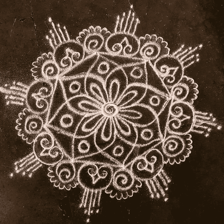 Radiant Tula Sankranti Rangoli