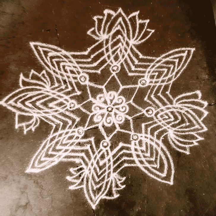 Resplendent Tula Sankranti Rangoli