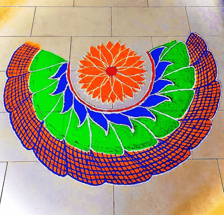 Slightly Tula Sankranti Rangoli