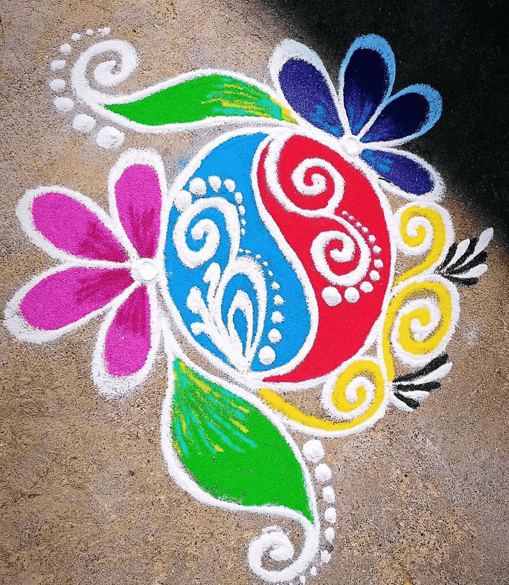 Superb Tula Sankranti Rangoli