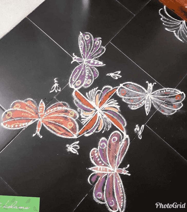 Dazzling Unique Rangoli