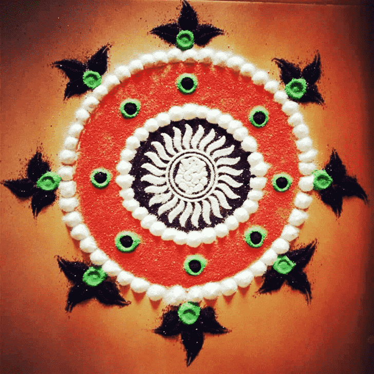 Enticing Utpanna Ekadashi Rangoli