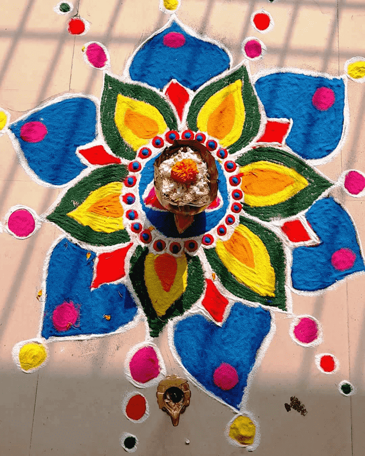 Fascinating Utpanna Ekadashi Rangoli