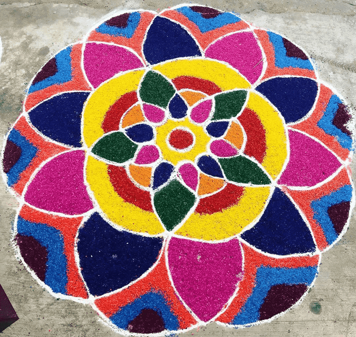 Gorgeous Utpanna Ekadashi Rangoli