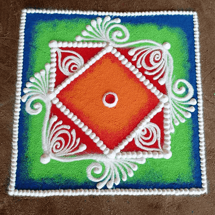 Magnificent Utpanna Ekadashi Rangoli