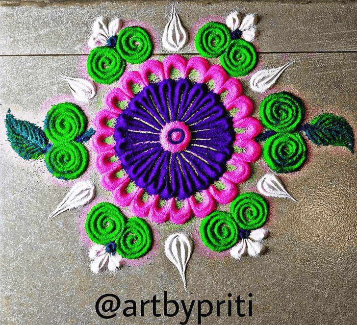 Marvelous Utpanna Ekadashi Rangoli