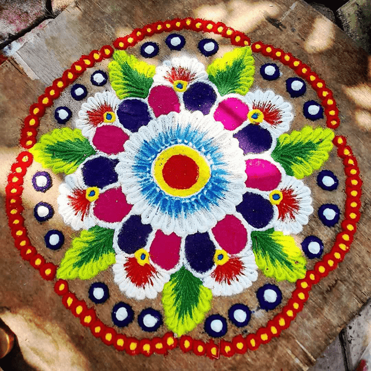 Pretty Utpanna Ekadashi Rangoli