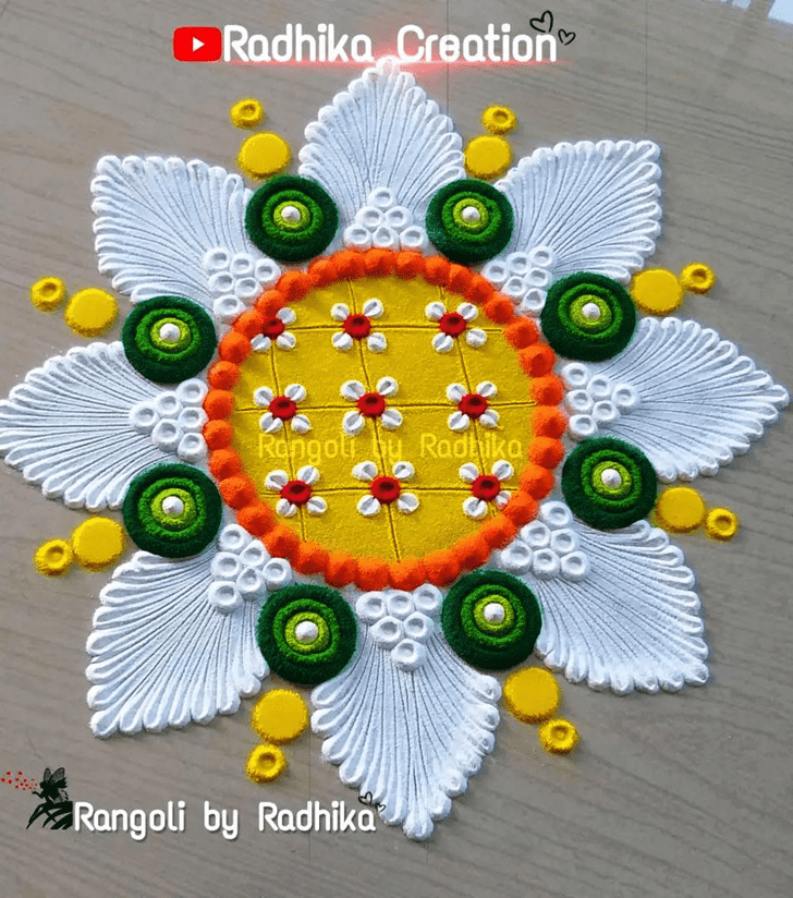 Delightful Vaisakha Amavasya Rangoli