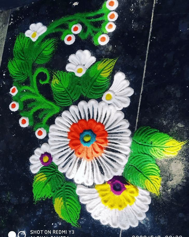 Enticing Vaisakha Amavasya Rangoli