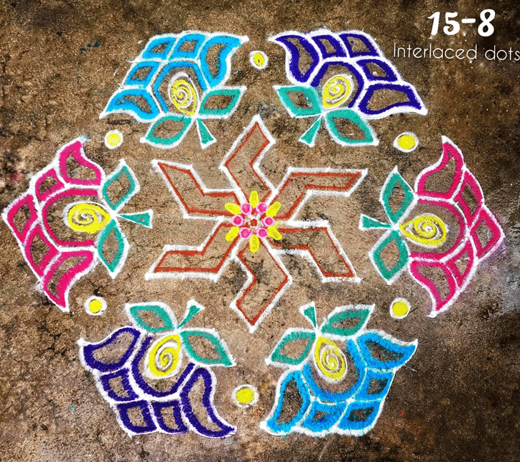 Ideal Vaisakha Amavasya Rangoli