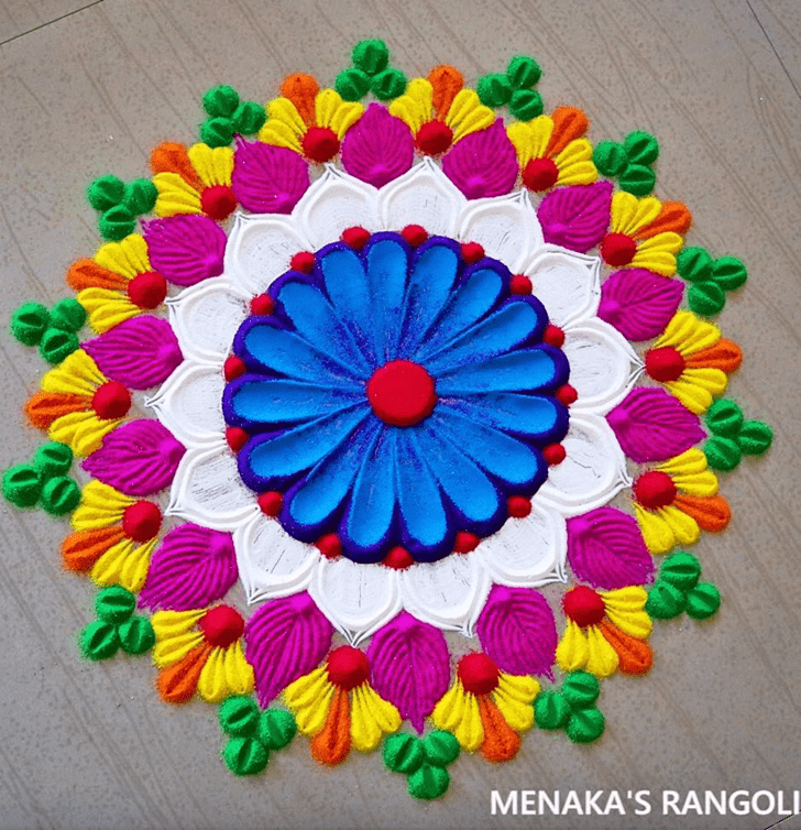 Marvelous Vaisakha Amavasya Rangoli