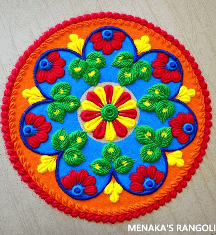 Mesmeric Vaisakha Amavasya Rangoli