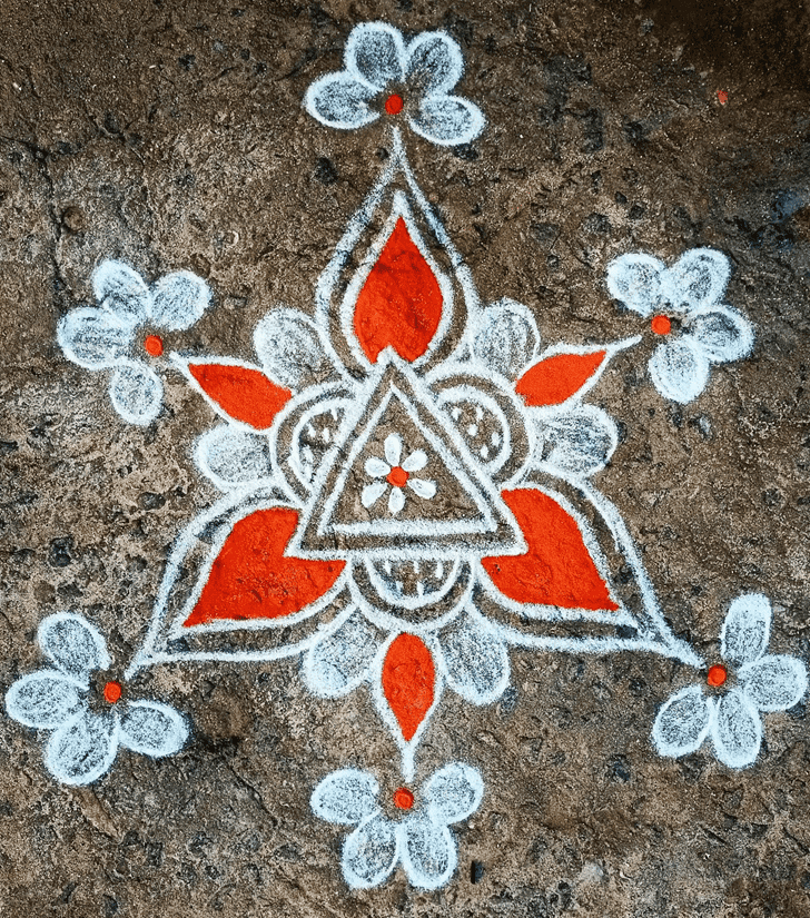 Ideal Vaisakha Purnima Rangoli