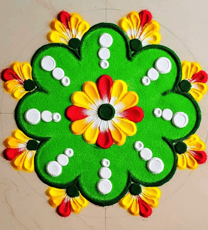 Inviting Vaisakha Purnima Rangoli