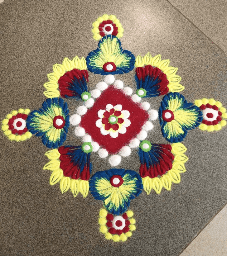 Magnetic Vaisakha Purnima Rangoli