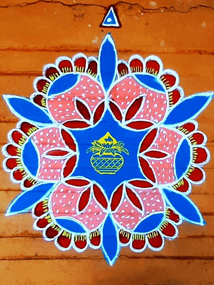 Mesmeric Vaisakha Purnima Rangoli