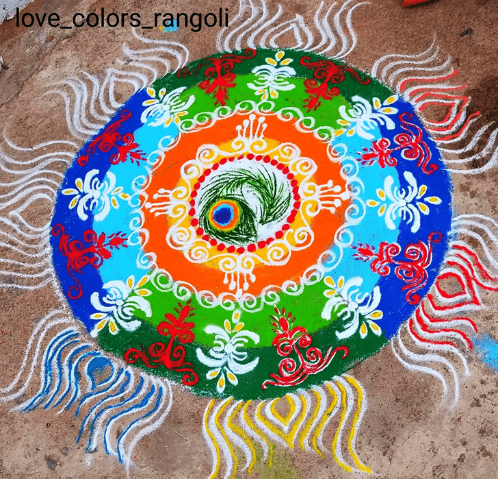 Excellent Vaishakha Amavasya Rangoli