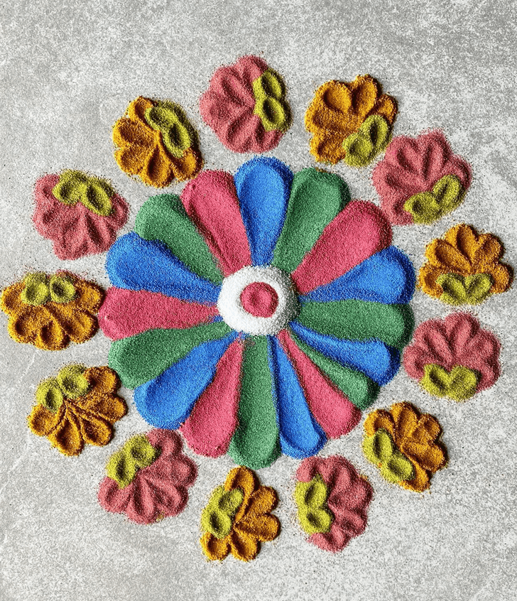 Exquisite Vaishakha Amavasya Rangoli