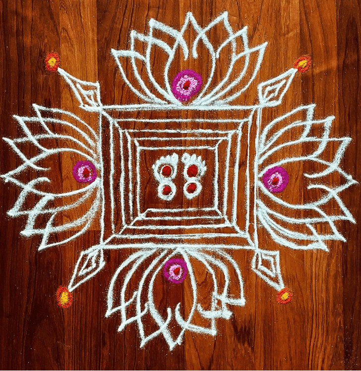 Good Looking Vaishakha Amavasya Rangoli