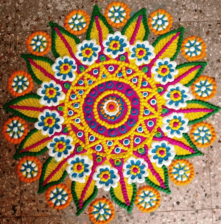 Awesome Vaishakha Amavasya Rangoli